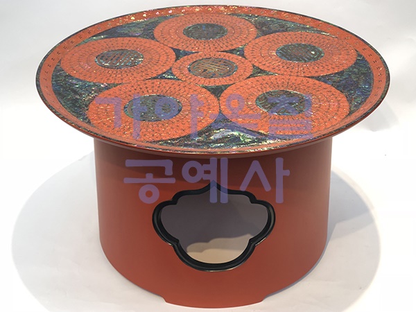 끊음 나전 목심 저피 옻칠